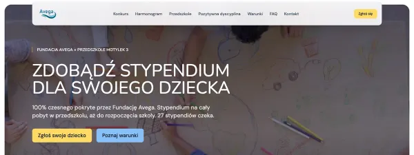 Strona główna Fundacji Avega - fundacja i edukacja