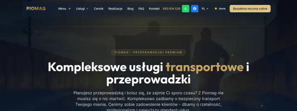 Strona główna Piomag - przeprowadzki i transport